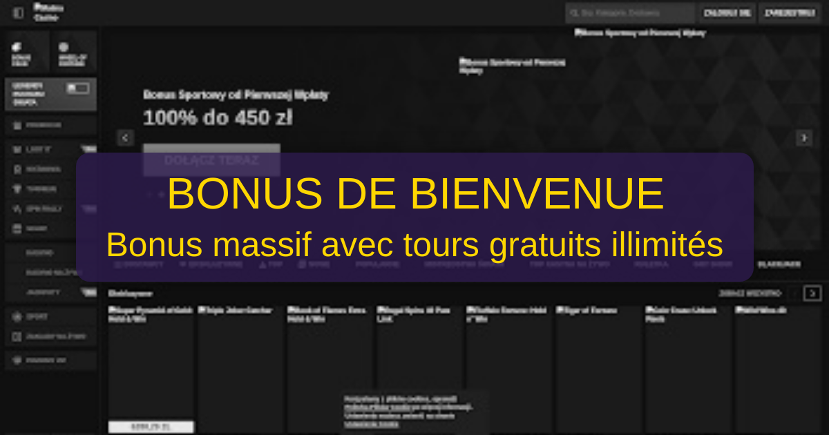 Malina Casino welcome bonus